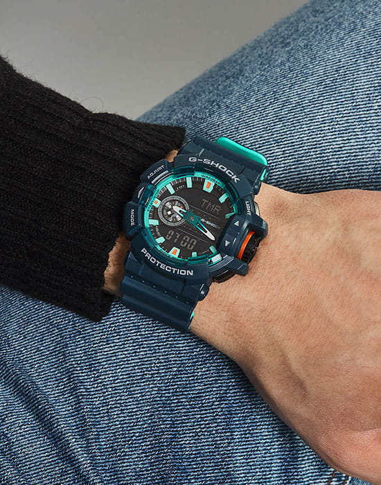 Casio Casio G-Shock GA-400CC-2A, g-shock япония мужские часы на браслете пластик боковой вид